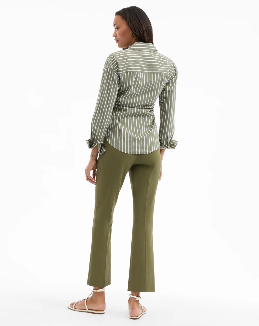 VERONICA BEARD Devra Ruched Button-Down Shirt