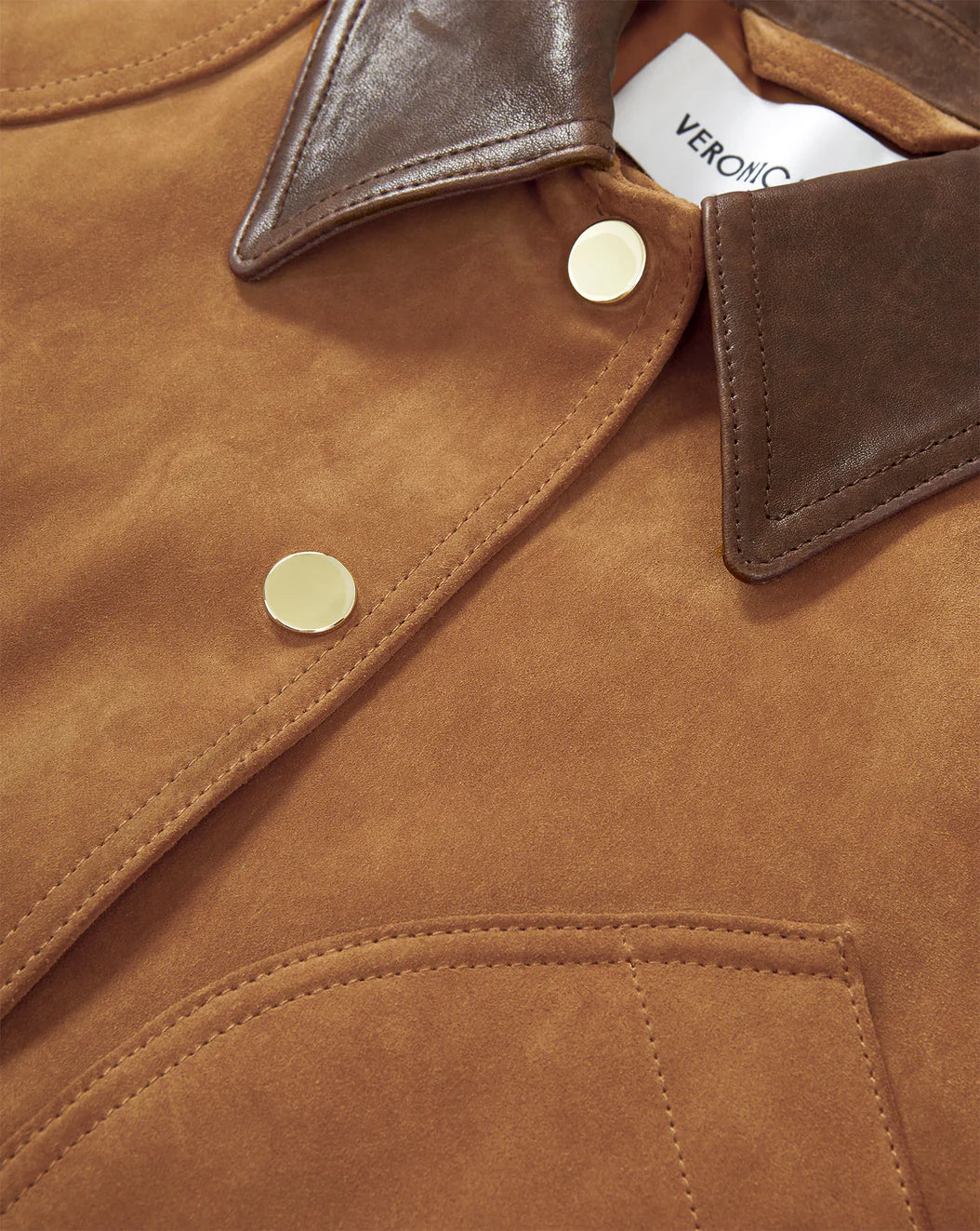 VERONICA BEARD Walters Suede Cropped Jacket