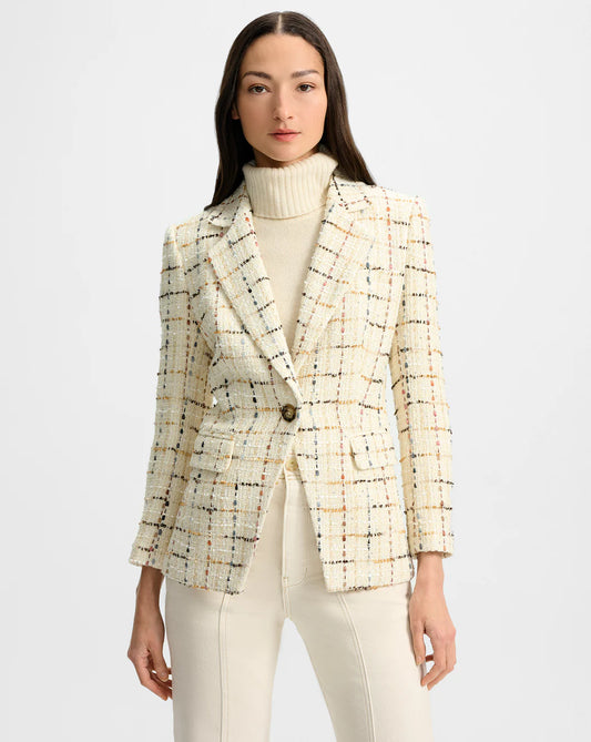 VERONICA BEARD Healy Tweed Dickey Jacket