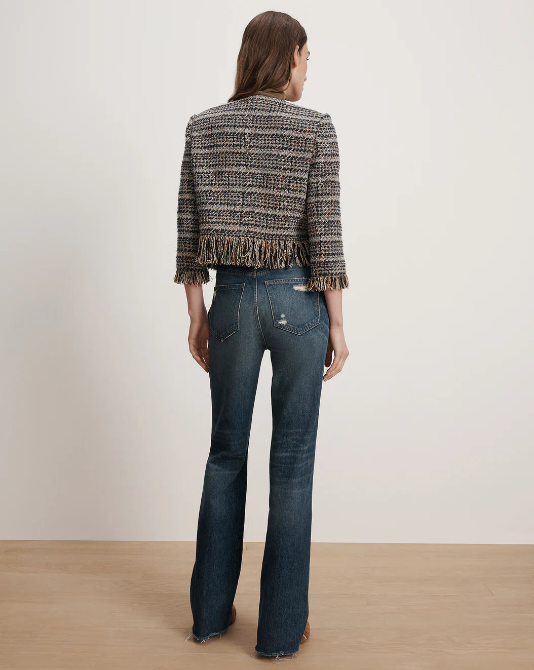 VERONICA BEARD Lyons Fringe Jacket