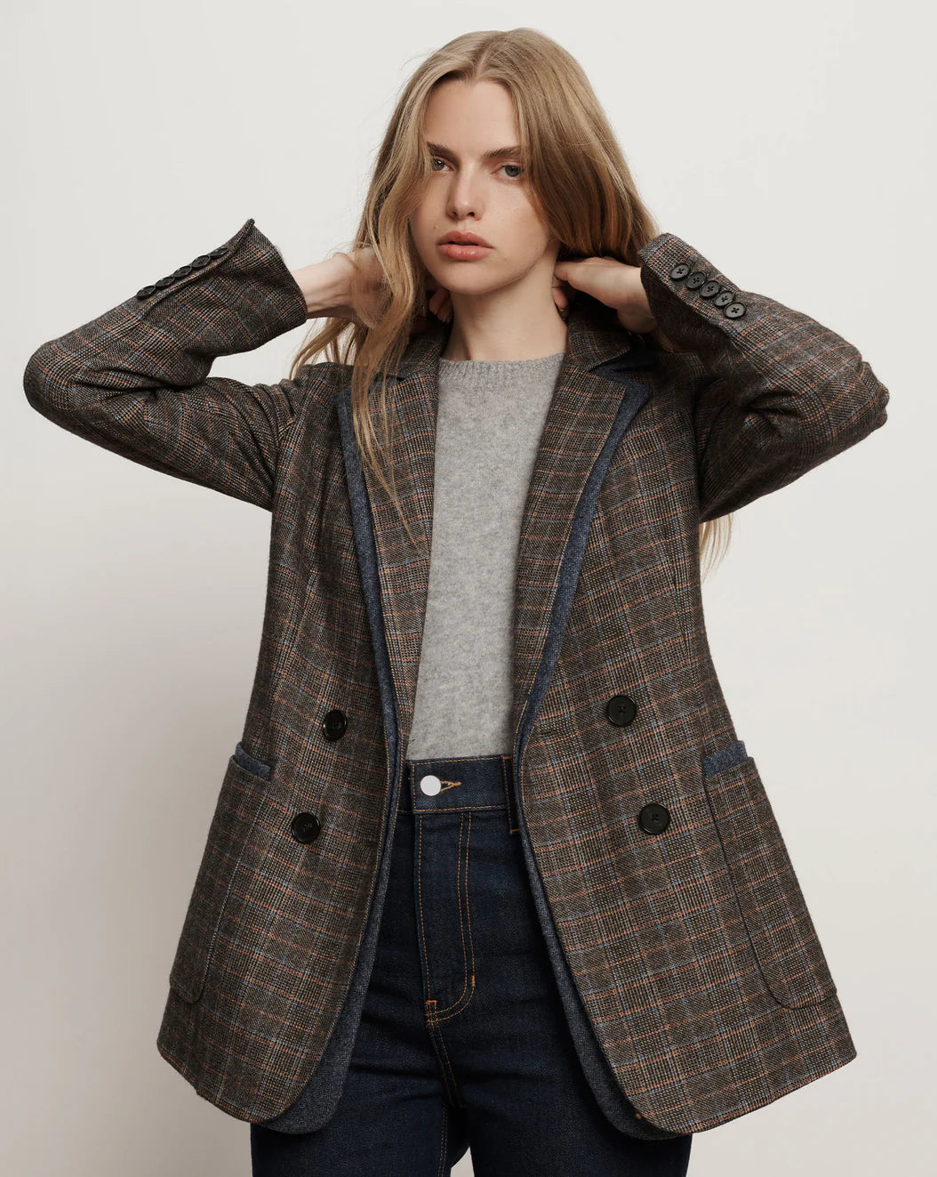 VERONICA BEARD Hedi Plaid Dickey Jacket