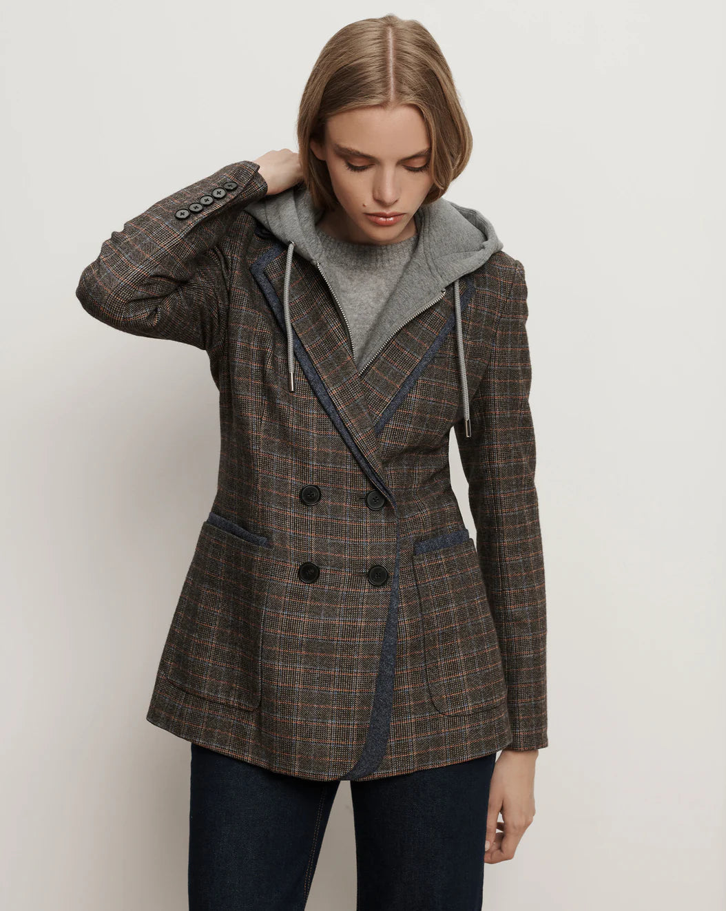 VERONICA BEARD Hedi Plaid Dickey Jacket