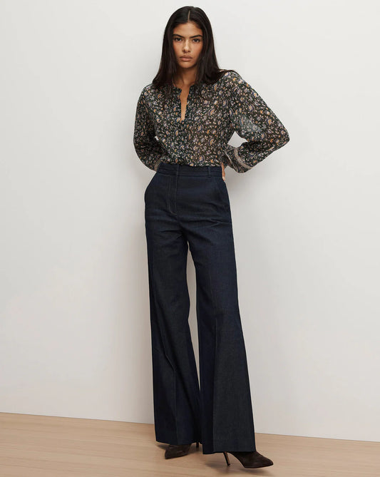 VERONICA BEARD Crue Wide-Leg Denim Pant