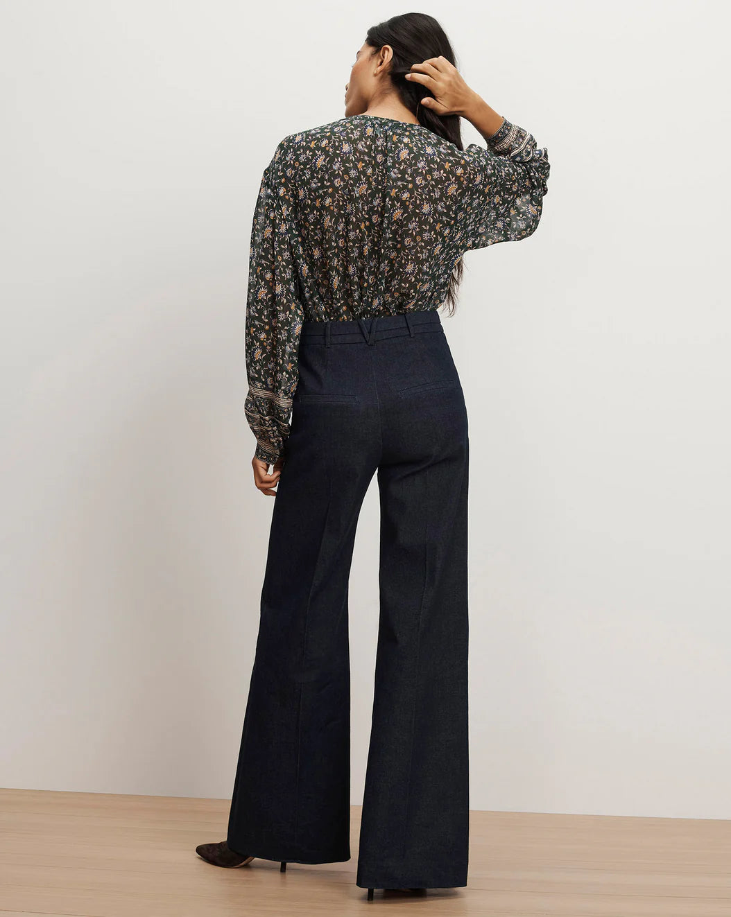 VERONICA BEARD Crue Wide-Leg Denim Pant