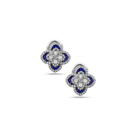 CHARLES KRYPELL Precious Quatrefoil Stud Earring