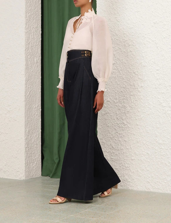 ZIMMERMANN Rebellion Collared Blouse