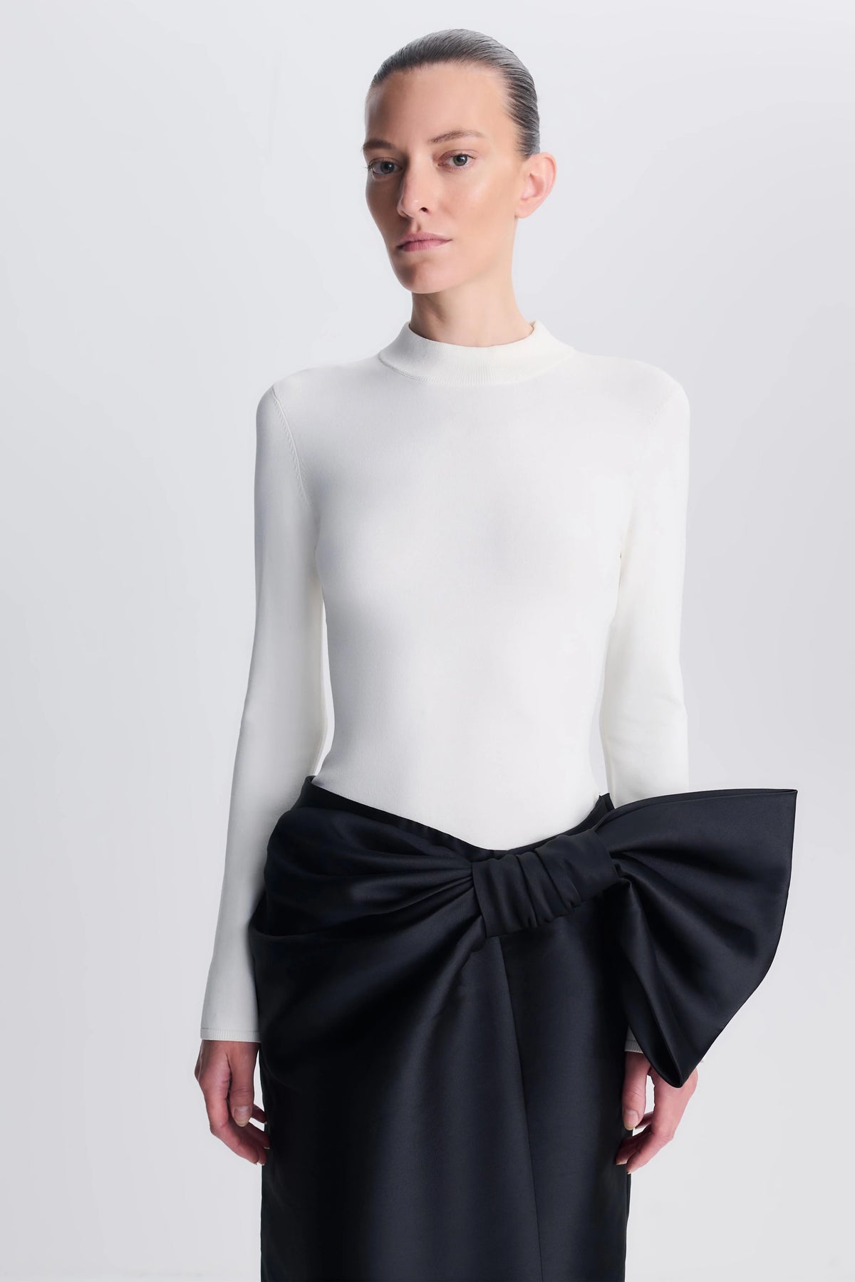 SIMKHAI Coralyne Knit Combo Gown