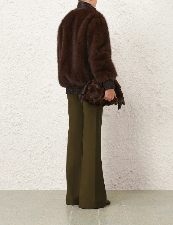 ZIMMERMANN Valiant Faux Fur Bomber