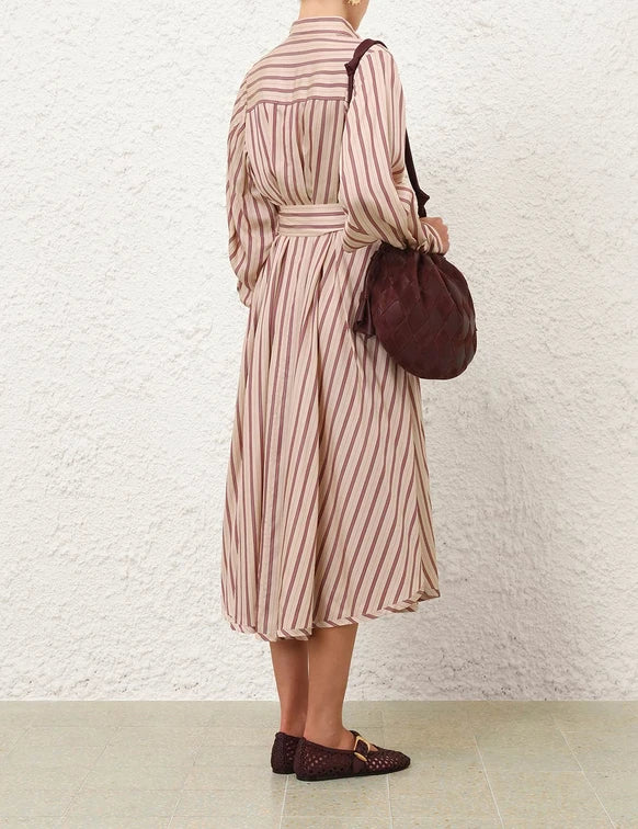 ZIMMERMANN Valiant Tuck Shirt Dress