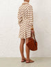 ZIMMERMANN Tuck Mini Shirt Dress