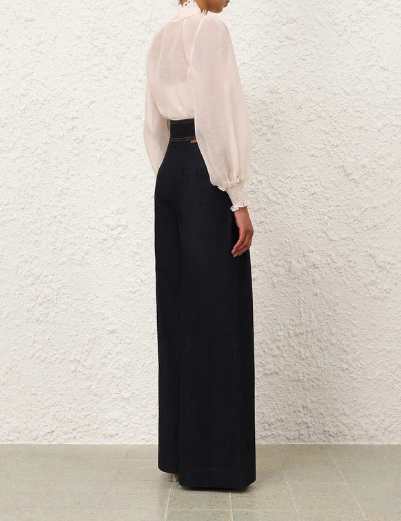 ZIMMERMANN Rebellion Collared Blouse