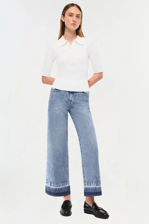 SIMKHAI Jude Mid-Rise Wide Leg Jean