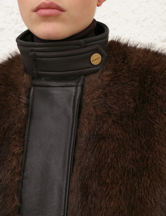 ZIMMERMANN Valiant Faux Fur Bomber
