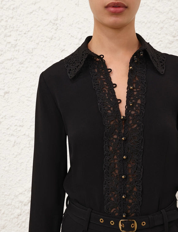 ZIMMERMANN Lace Trim Shirt