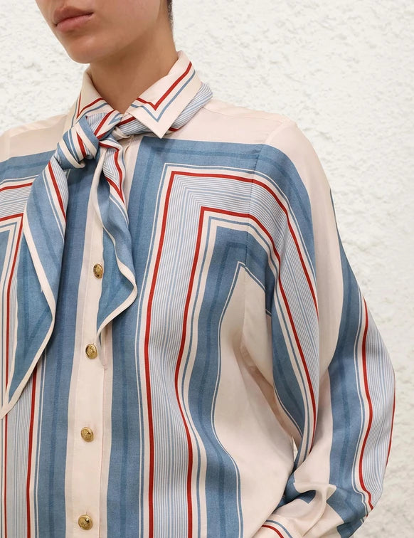 ZIMMERMANN Relaxed Scarf Shirt
