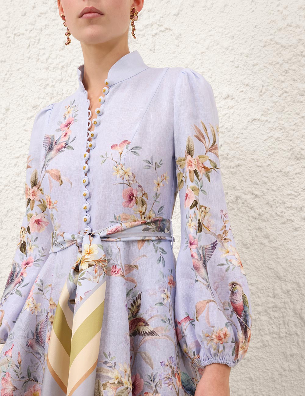 ZIMMERMANN Rebellion Button Mini Dress