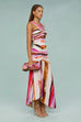 AMUR Casi Printed Jersey Midi Dress