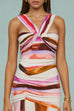 AMUR Casi Printed Jersey Midi Dress