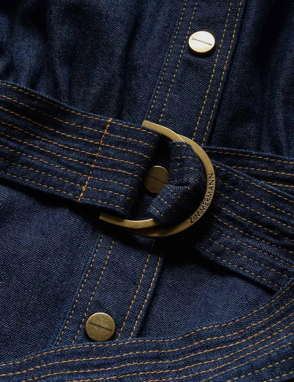 ZIMMERMANN Denim Midi Dress