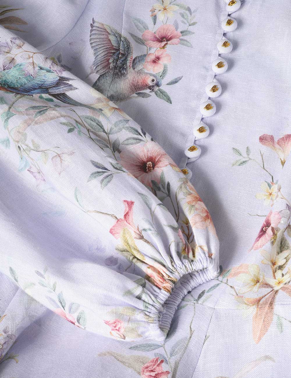 ZIMMERMANN Rebellion Button Mini Dress