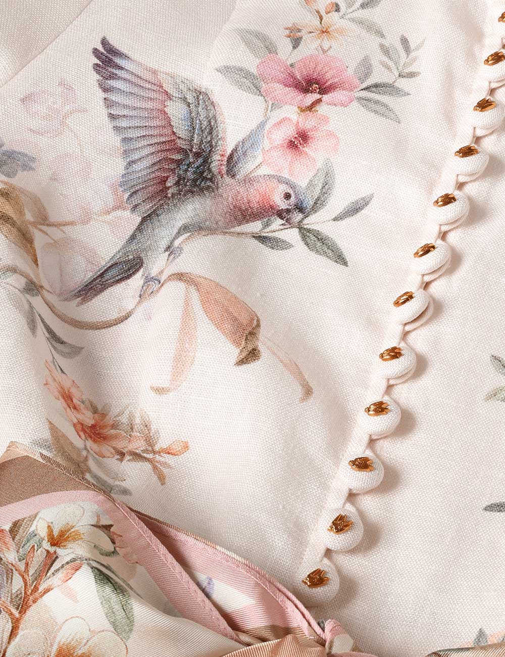 ZIMMERMANN Rebellion Button Midi Dress