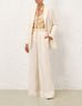 ZIMMERMANN Crush Linen Wide Leg Pant