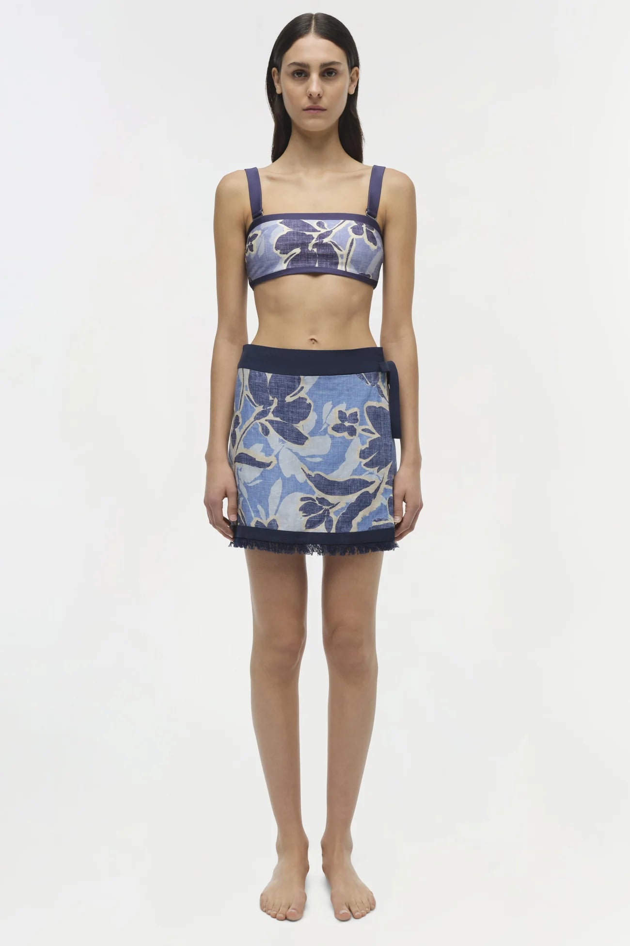 SIMKHAI Bethany Mini Wrap Skirt