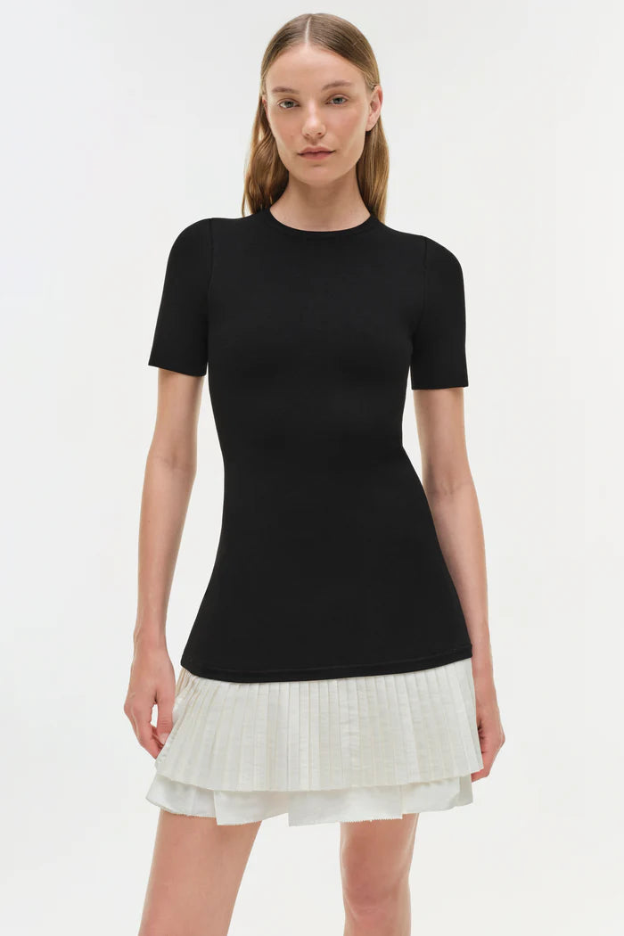 SIMKHAI Lorin Taffeta Knit Midi Dress