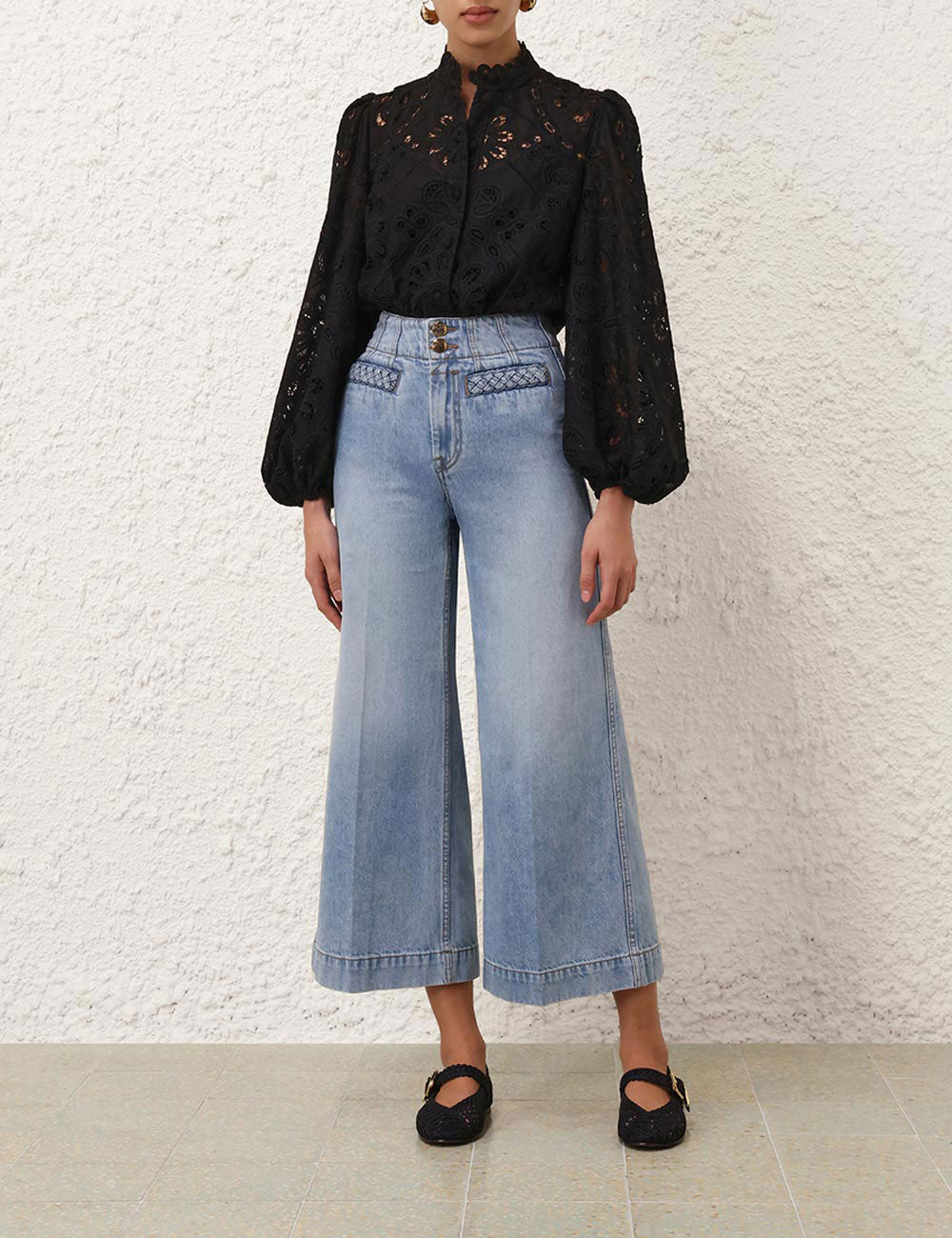 ZIMMERMANN Rhiannon Embroidered Blouse