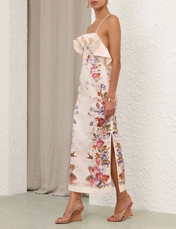 ZIMMERMANN Patience Frill Midi Dress