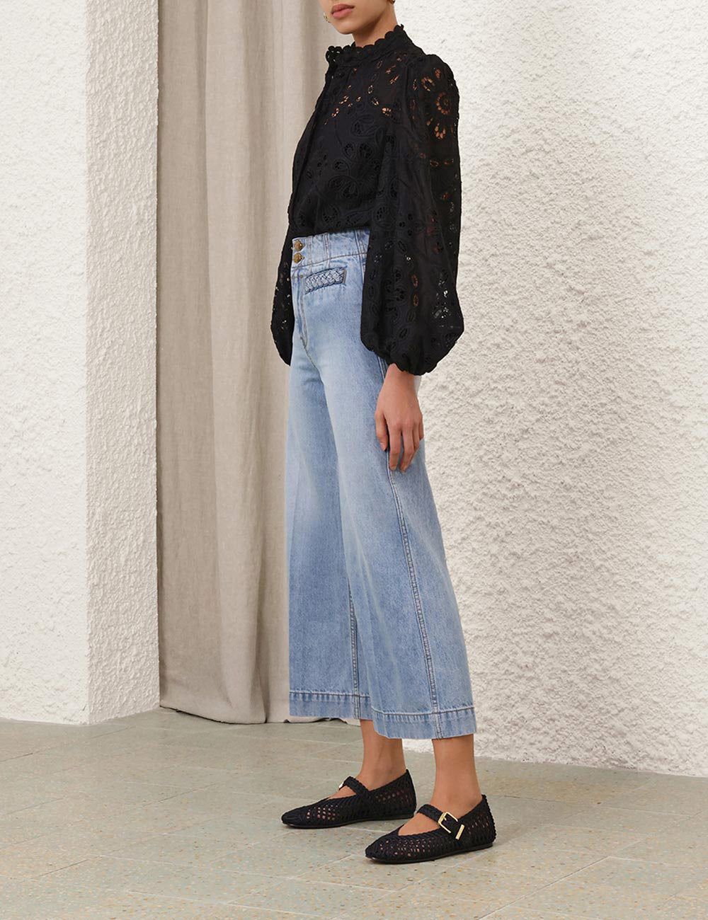 ZIMMERMANN Rhiannon Embroidered Blouse