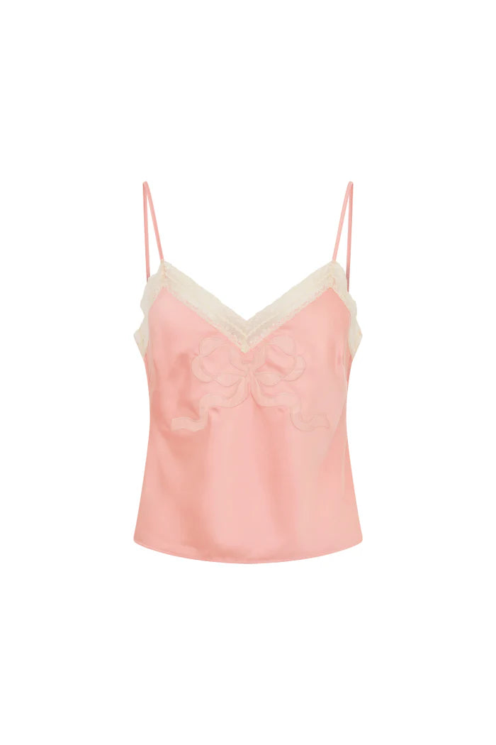 LOVE SHACK FANCY Claudina Satin Cami Top