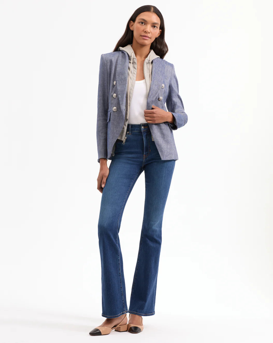 VERONICA BEARD Miller Linen Dickey Jacket