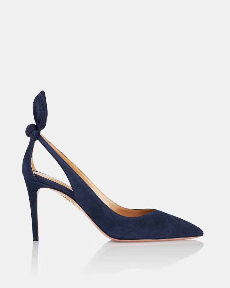AQUAZZURA Bow Tie Pump 85