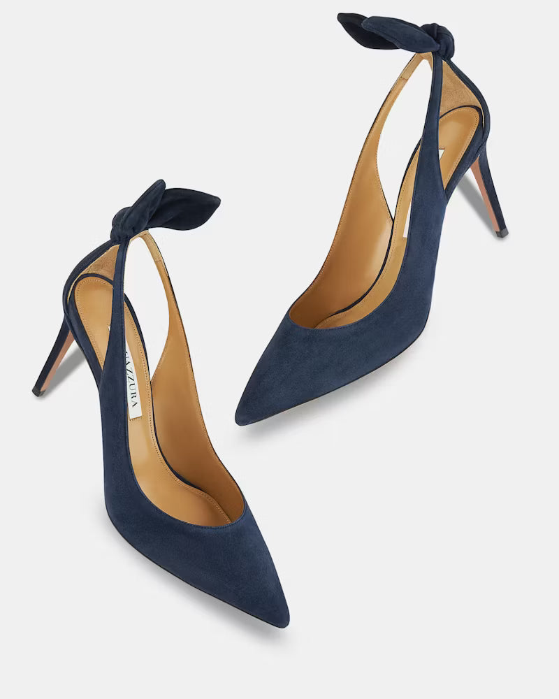 AQUAZZURA Bow Tie Pump 85