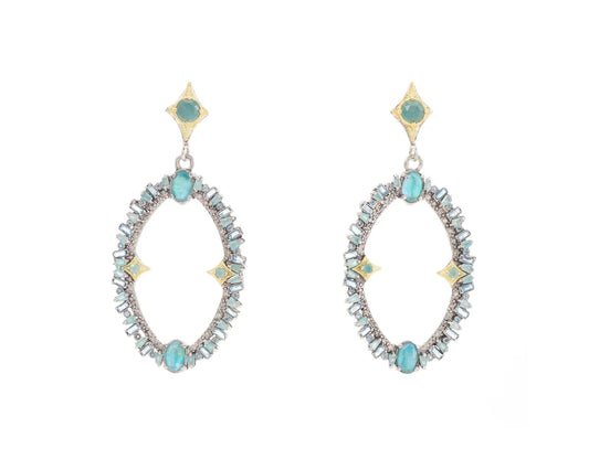 ARMENTA Open Oval Drop Earrings