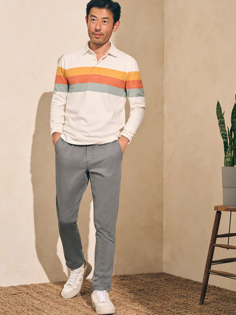 FAHERTY Long Sleeve Rugby Polo