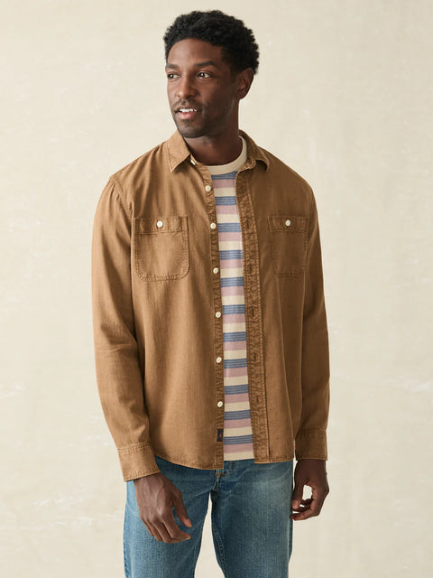 FAHERTY Tried & True Chambray Workshirt