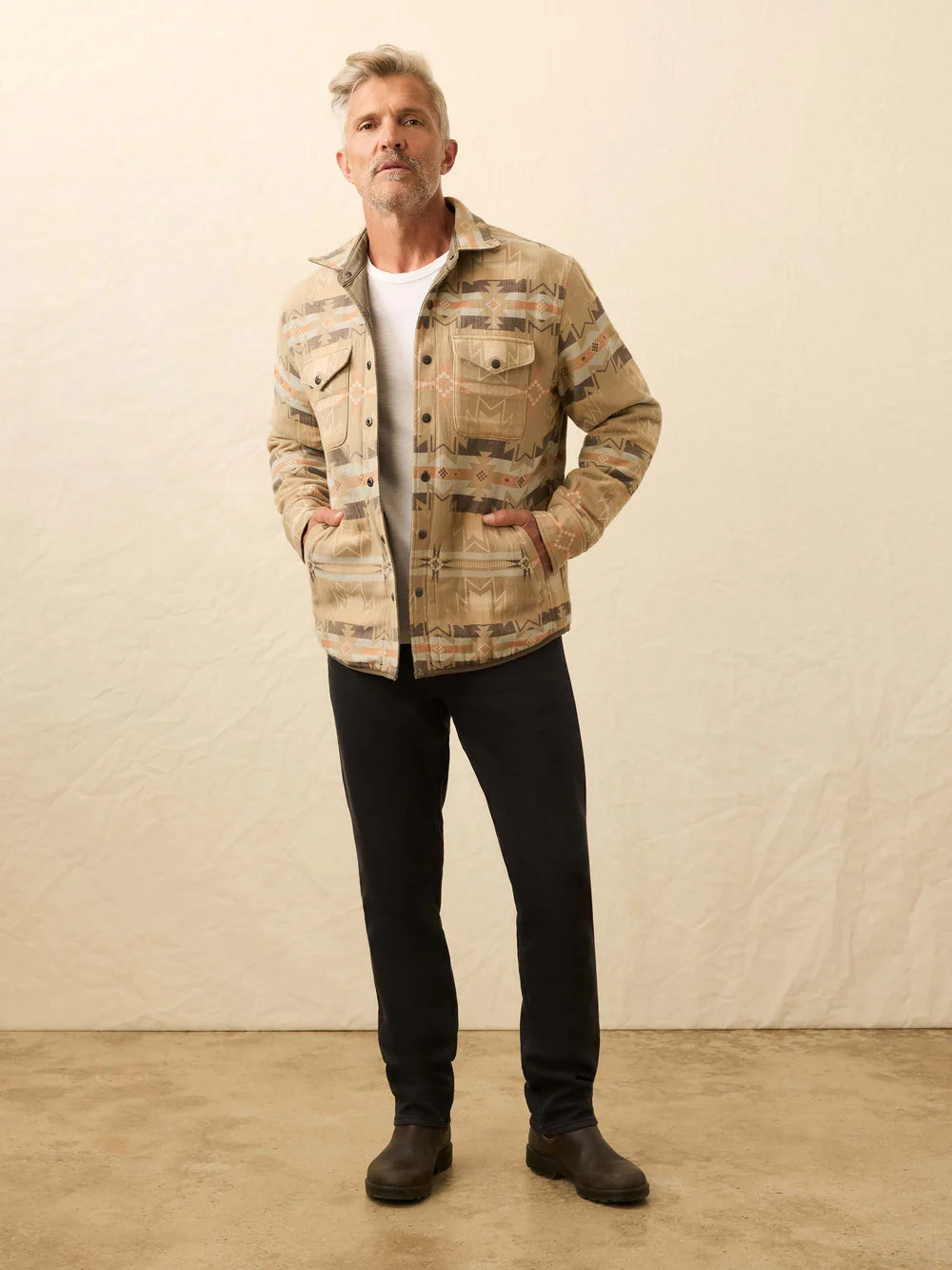 FAHERTY Doug Good Feather Reversible Bondi Jacket