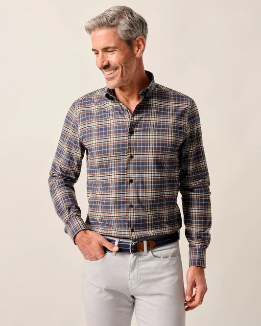 JOHNNIE-O Performance Flannel Button Down