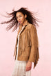 LOVE SHACK FANCY Geraline Suede Fringe Jacket