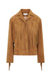 LOVE SHACK FANCY Geraline Suede Fringe Jacket