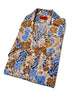 ISAIA Floral Camp Collar Linen Shirt