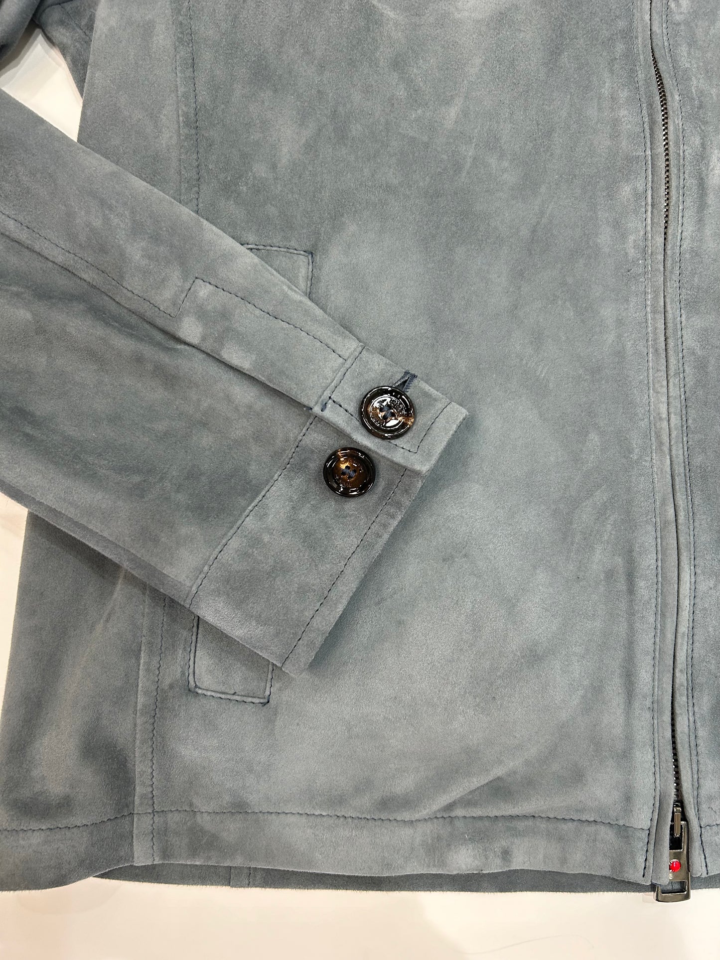 KIRED Suede Full Zip Overshirt