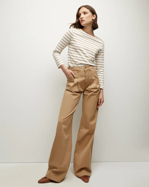 VERONICA BEARD Mia Wide Leg Pleated Pant