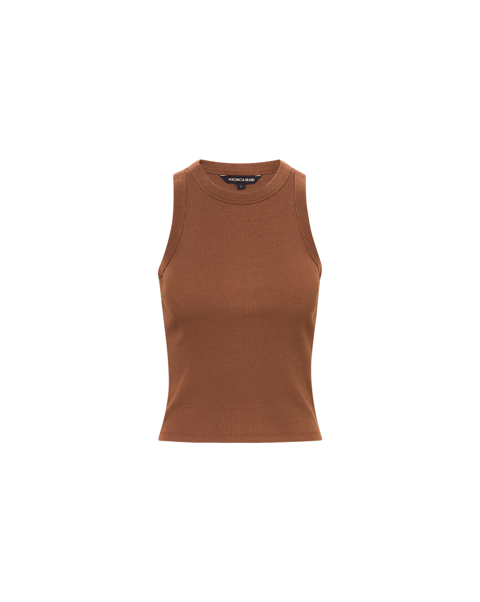VERONICA BEARD Jordyn Cropped Tank Top