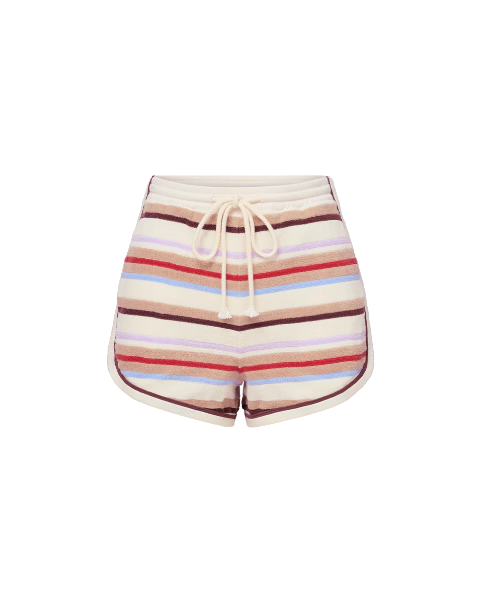 VERONICA BEARD Mulberry Striped Shorts