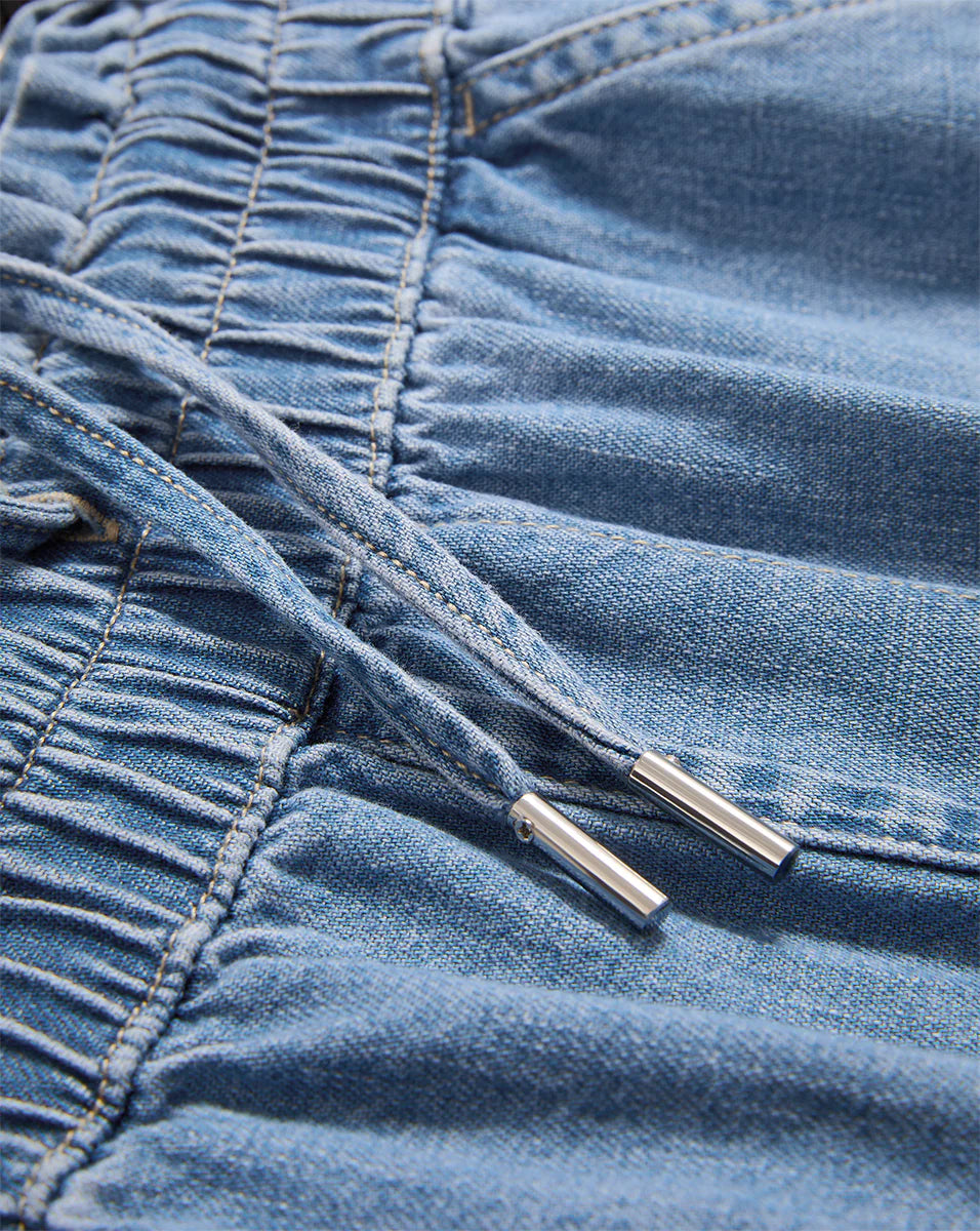 VERONICA BEARD Nessie Denim Drawstring Short