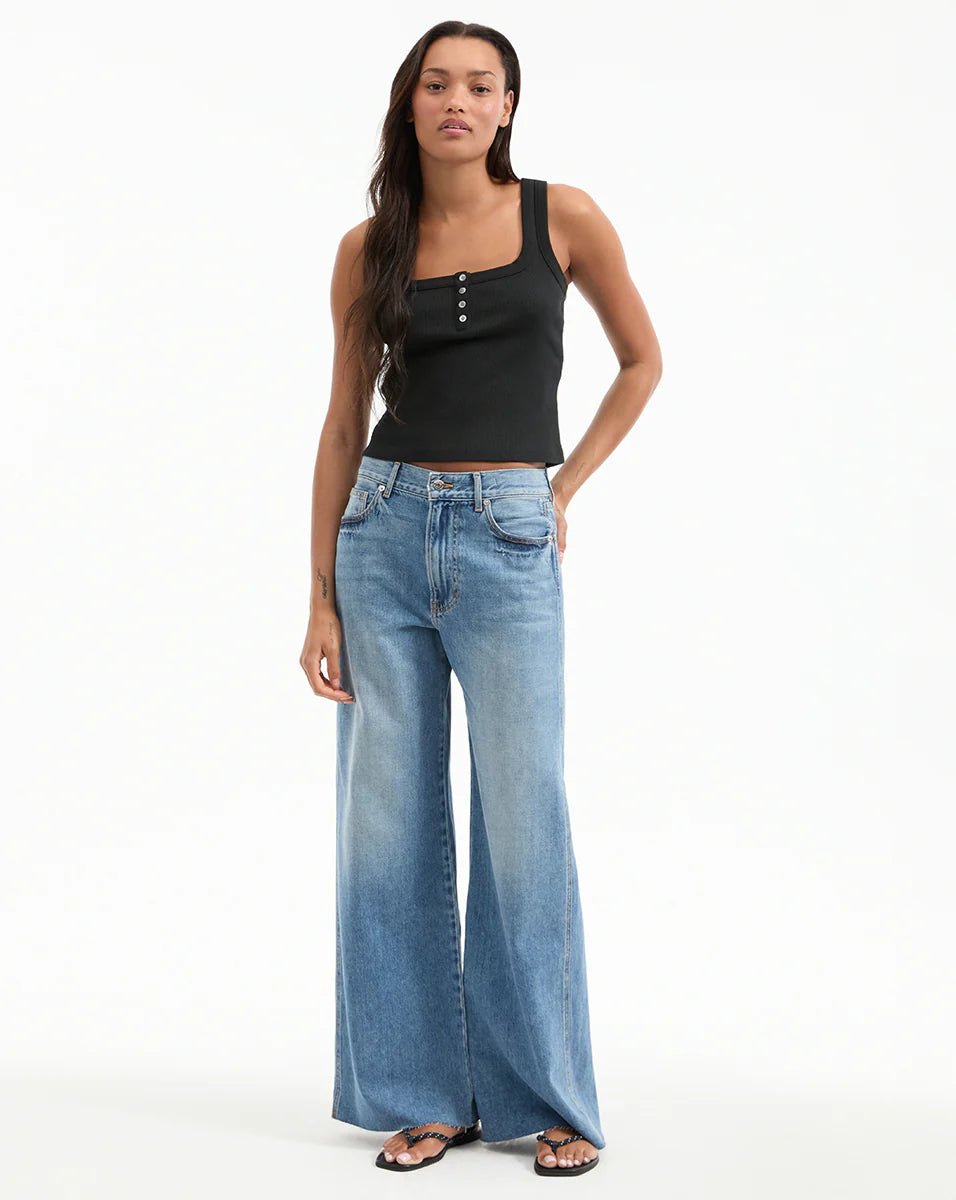 VERONICA BEARD Abbot Square Neck Tank Top