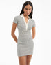 VERONICA BEARD Lanier Striped Polo Dress